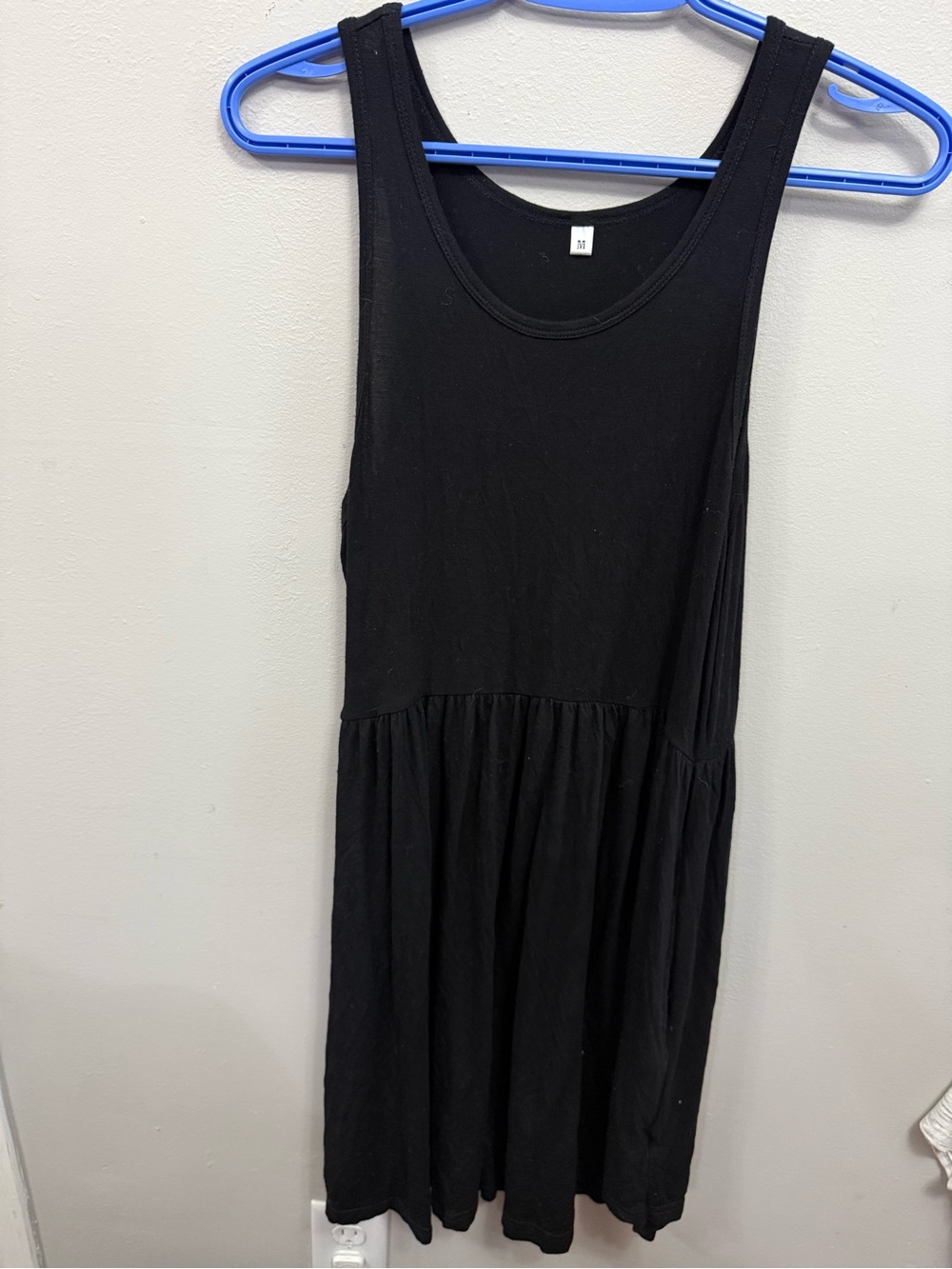 Black Sleeveless Womens Dress - Classic Tank Style Size Medium